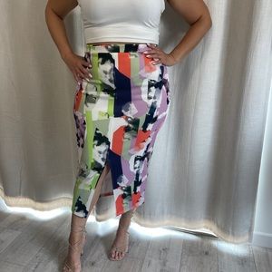 ASOS multicolor pencil skirt size 10